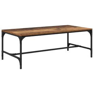 vidaXL Stolik kawowy Stare drewno 100 x 50 x 35 cm Drewno inżynieryjne