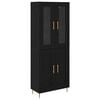 vidaXL Highboard 2 szt. Czarny Dąb 69,5 x 34 x 180 cm