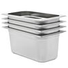 vidaXL Pojemniki gastronomiczne 4 szt. GN 1/3, 150 mm, stal nierdzewna