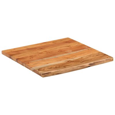 vidaXL Blat biurka, 80x80x2,5 cm, drewno akacjowe, naturalna krawędź