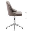 vidaXL Obrotowe krzesło stołowe, jasnoszare, obite aksamitem