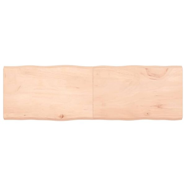 vidaXL Blat stołu, 160x50x(2-6)cm surowy, lity dąb naturalną krawędzią