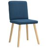 vidaXL Krzesła stołowe, 2 szt., niebieskie, obite tkaniną