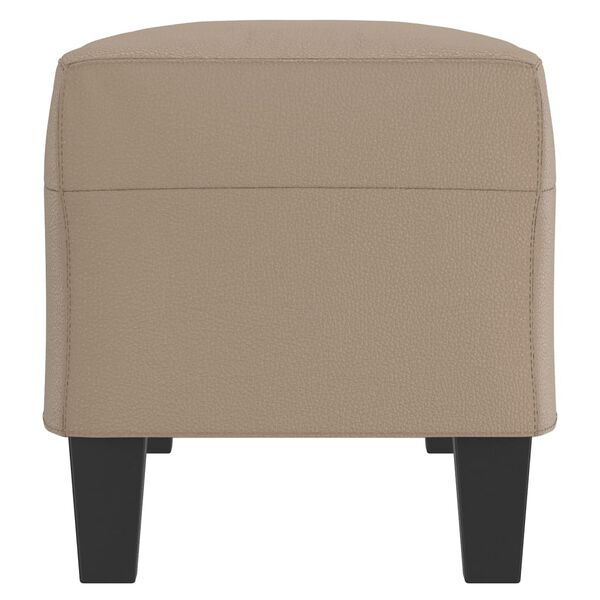 vidaXL Ławka, cappuccino, 100x35x41 cm, tapicerowana sztuczną sk&oacute;rą