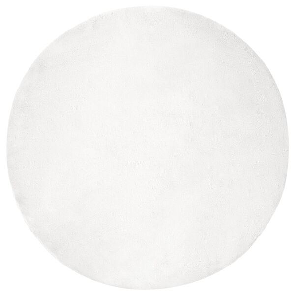 vidaXL Dywan z sztucznego kr&oacute;lika Olite Biały 200 x 200 x 2 cm