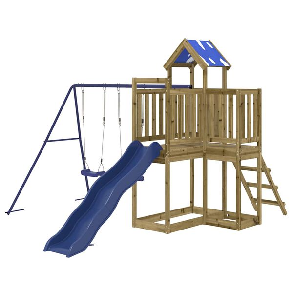 vidaXL Plac zabaw do ogrodu, impregnowane drewno sosnowe