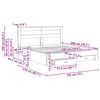 vidaXL Ramka ł&oacute;żka Biały 180 x 200 cm Materiał drewnopochodny