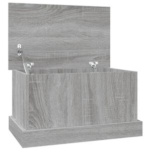 vidaXL Skrzynia, szary dąb sonoma, 50x30x28cm, materiał drewnopochodny