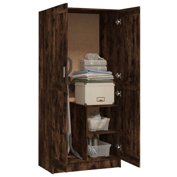 vidaXL Szafa, przydymiony dąb, 82,5x51,5x180 cm