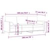 vidaXL 3-osobowa sofa z poduszkami, jasnoż&oacute;łta, 180 cm, aksamit