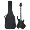 vidaXL Gitara elektryczna z pokrowcem, czarna, 4/4, 39"