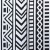 vidaXL Dywan zewnętrzny ARAKIL Czarny i biały 300 x 400 cm PP