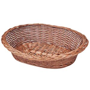 vidaXL Wiklinowy kosz/legowisko dla psa, naturalne, 69 cm