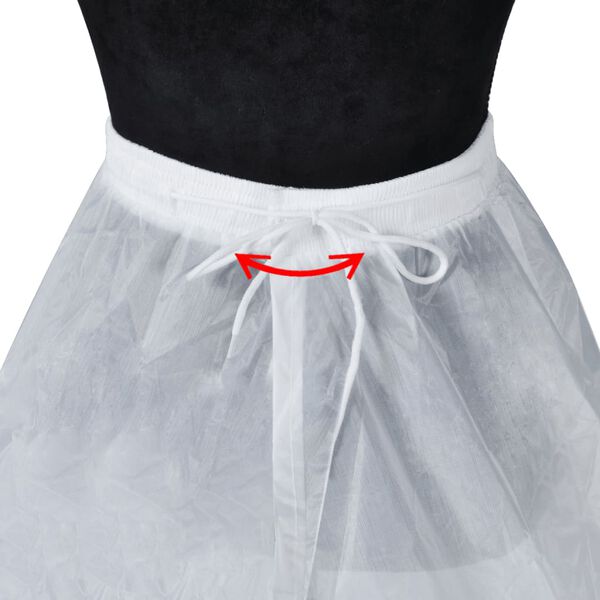 Biała krynolina pod suknię ślubną