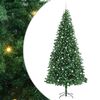 vidaXL Sztuczna choinka z podstawą Zielony 300 cm PVC, Metal i Plastik