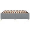 vidaXL Rama łóżka bez materaca, jasnoszara, 180x200 cm, obita tkaniną