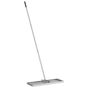 vidaXL Rake leveling do ogrodu Srebrny Stal nierdzewna