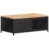vidaXL Stolik kawowy, 90x50x37 cm, lite, surowe drewno mango