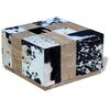 vidaXL Stolik kawowy z elementami ze sk&oacute;ry bydlęcej 60x60x36 cm