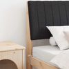 vidaXL Tapicerowane wezgłowie Czarny 100 cm Lite drewno sosnowe