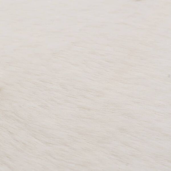 vidaXL Dywanik 160 cm, sztuczne futerko kr&oacute;lika, kremowy