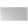 vidaXL Lustro łazienkowe LED przezroczysty 60 x 30 cm szkło hartowane