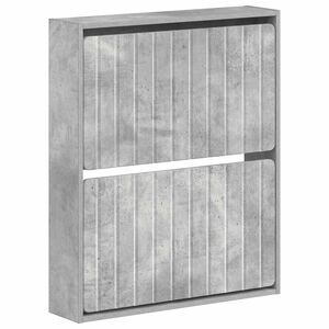 vidaXL Wisząca szafka na buty ZWOLLE 71 x 17 x 86 cm Betonowy szary