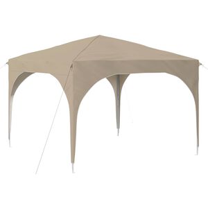 vidaXL Namiot imprezowy rozkładany 290 x 290 x 245 cm kremowy