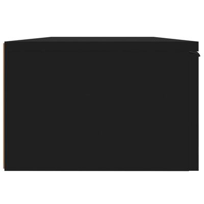 vidaXL Szafka wisząca, czarna, 68x30x20 cm, materiał drewnopochodny