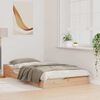 vidaXL Ramka ł&oacute;żka Brązowy 90 x 190 cm Lite drewno sosnowe