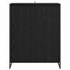 vidaXL Szafka na buty z przechowywaniem Czarny Dąb 79 x 36 x 100 cm