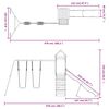 vidaXL Plac zabaw do ogrodu, lite drewno sosnowe