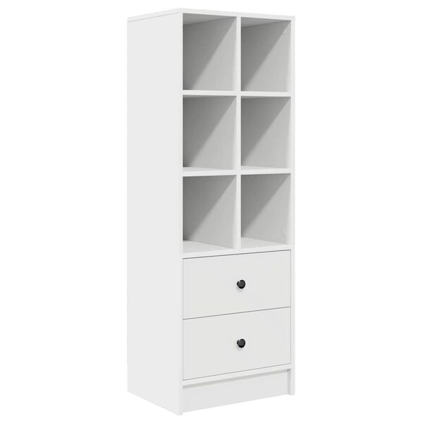 vidaXL Highboard Biały 45.5 x 34 x 127 cm Materiał drewnopochodny