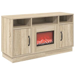 vidaXL Kominek elektryczny Sonoma 100 x 33 x 55 cm Drewno inżynieryjne