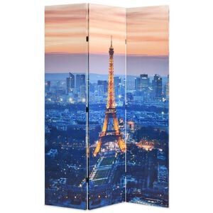 vidaXL Składany parawan, 120x170 cm, motyw Paryża nocą