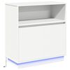 vidaXL Komoda LED Biały 71 x 34,5 x 75 cm Drewno inżynieryjne