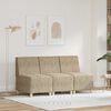 vidaXL Modułowa sofa bez podłokietnik&oacute;w 3 pcs Jasnoszary