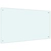 vidaXL Panel ochronny do kuchni, mleczny, 100x60 cm, szkło hartowane