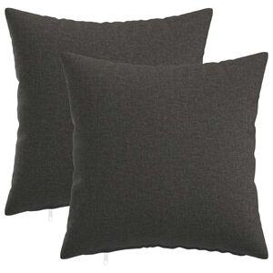 vidaXL Poszewka na poduszkę 2 szt. HEERLEN ciemnoszary 30 x 30 cm