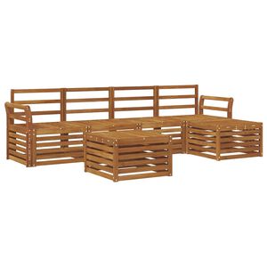 vidaXL Zestaw sof na zewnątrz 6 pcs Naturalny
