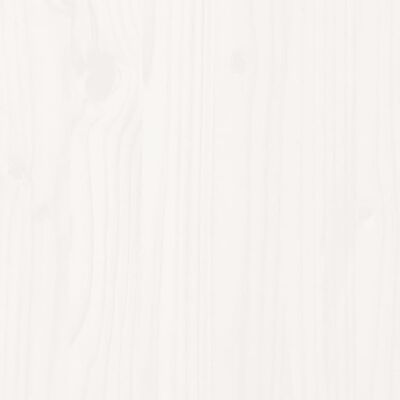 vidaXL Podnóżek ogrodowy, biały, 62x31,5x52 cm, lite drewno sosnowe
