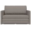 vidaXL Sofa Bed 110cm Ciemnoszary tkanina