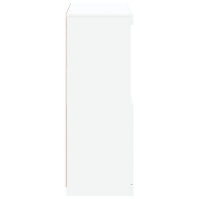 vidaXL Szafka z oświetleniem LED, biała, 60,5x37x100 cm