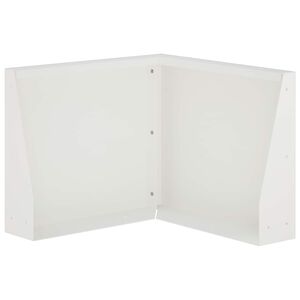 vidaXL Mur oporowy 50 x 50 x 30 cm Stal Biały