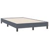 vidaXL Łóżko typu Box Spring bez materaca Ciemnoszary 120x220 cm