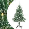vidaXL Sztuczna choinka z śnieżnym pokryciem z lampkami LED 150 cm