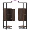 vidaXL Wysoka szafka, brązowy dąb, 35,5x35x139 cm