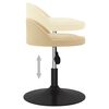 vidaXL Obrotowe krzesła stołowe, 2 szt., kremowe, aksamitne