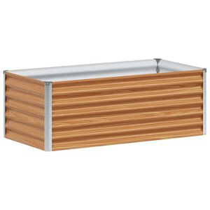 vidaXL Podniesiona rabata ogrodowa Jasny Brąz 98 x 50 x 36 cm