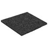 vidaXL Pad Patio z Granulatem Gumowym Czarny 9 x 9 x 0,3 cm Guma